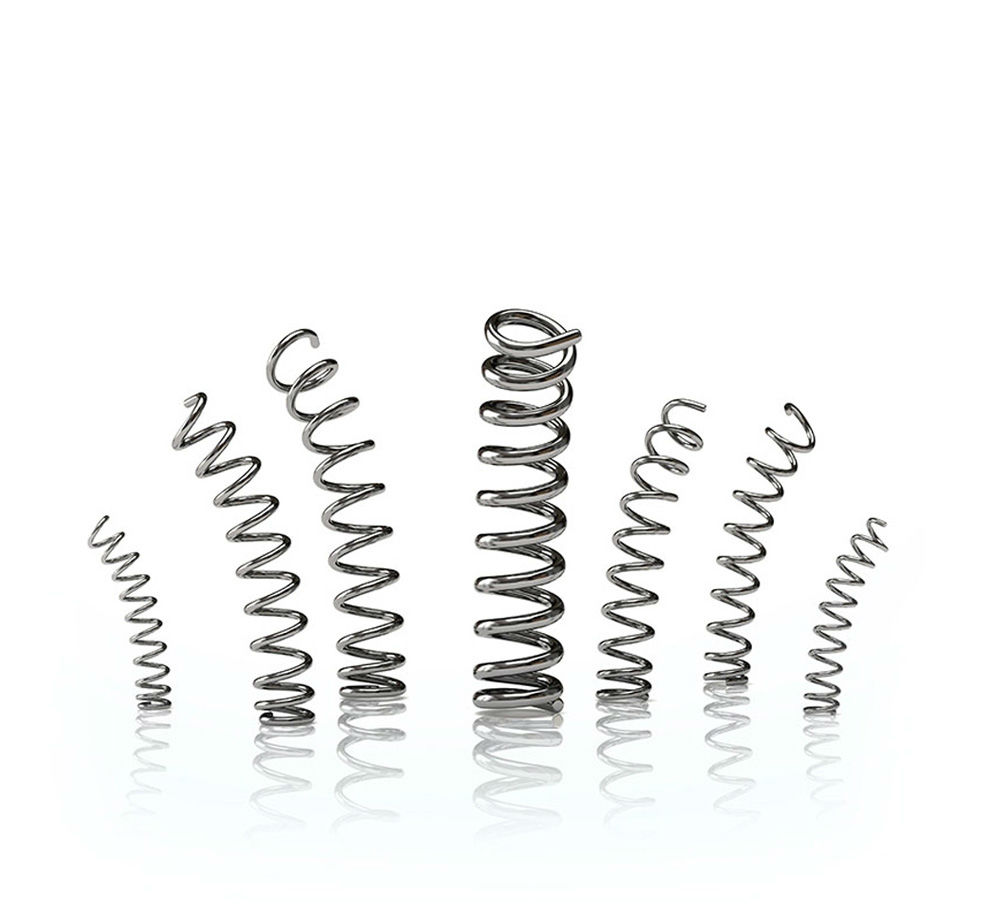 springs on white background