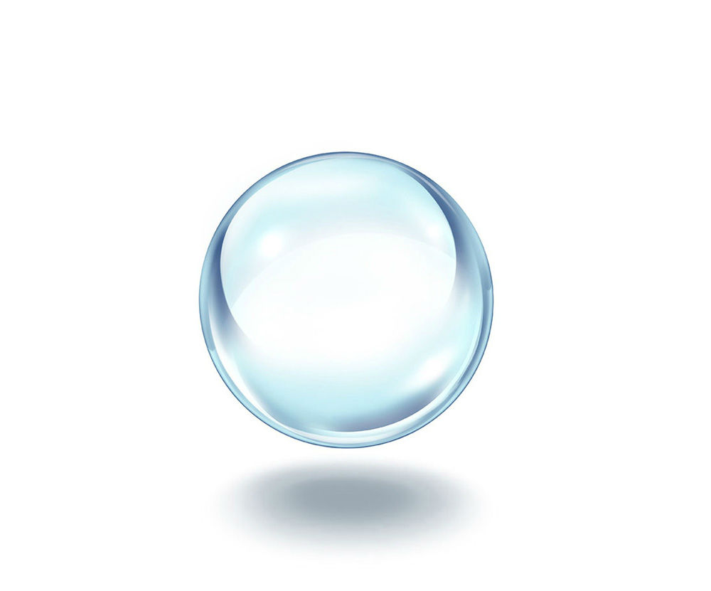 round glass transparent ball