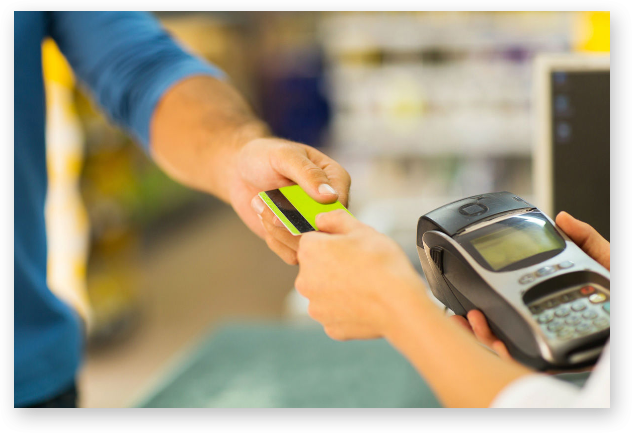 over the counter credit card transactions