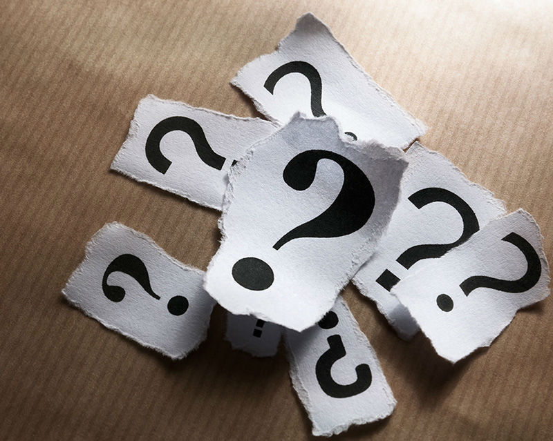 question marks